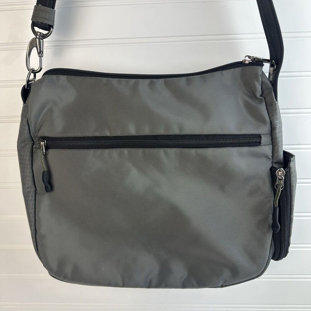 Travelon Anti-Theft Active Medium Crossbody Bag 43128 Charcoal Gray Light Weight - Picture 6 of 12